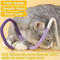 AOMiGT Interaktív Macskajáték 3db Catnip Rágóbot Fogápolás Szagosítás Macskáknak 6