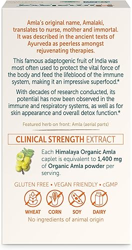 Miniatura 10 de Himalaya Antioxidante natural orgánico Amla para apoyo inmunológico 60 cápsulas suministro de 1 mes