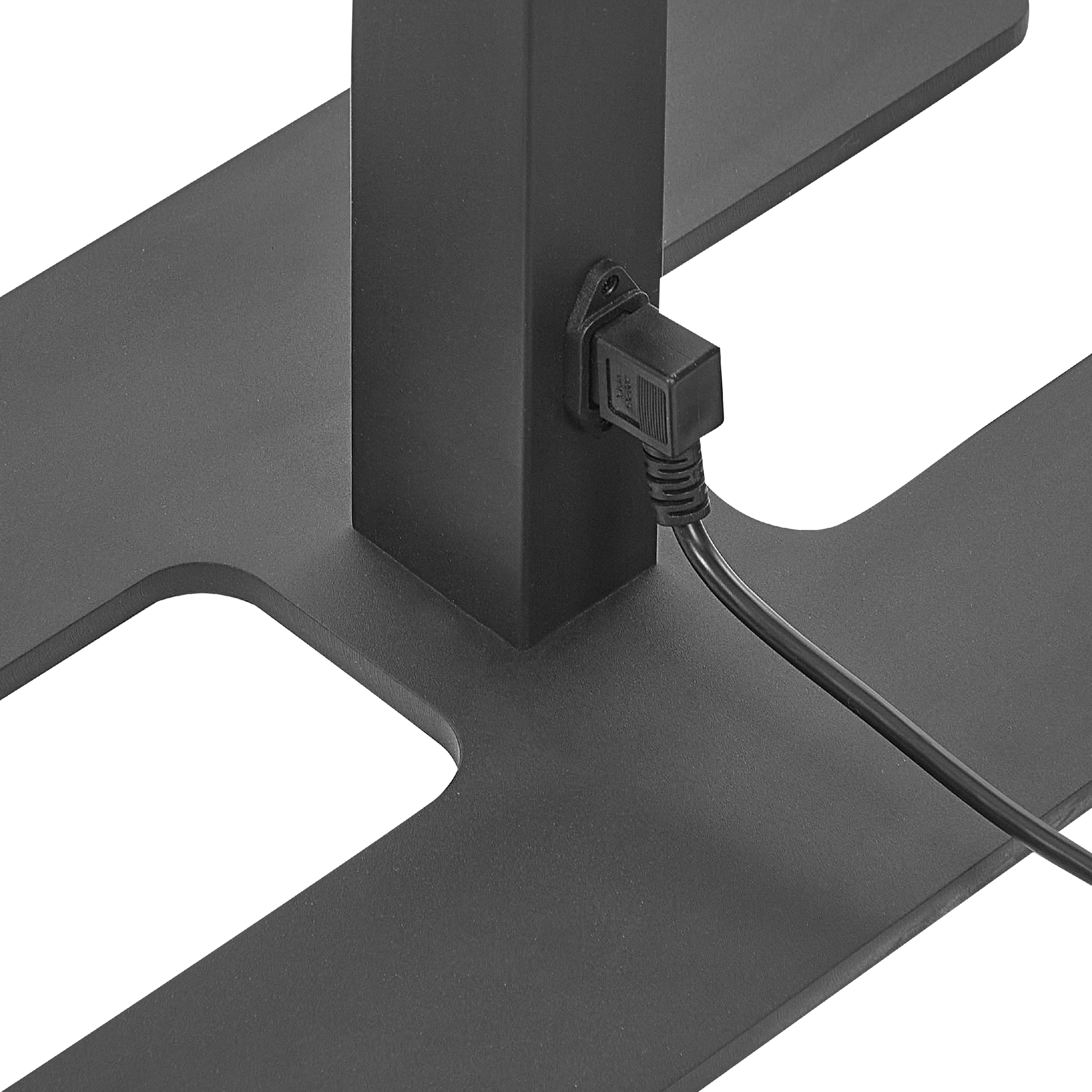 Beliani LED-Stehlampe Metall schwarz mit Bewegungsmelder Touch-Funktion dimmbar Sculptor