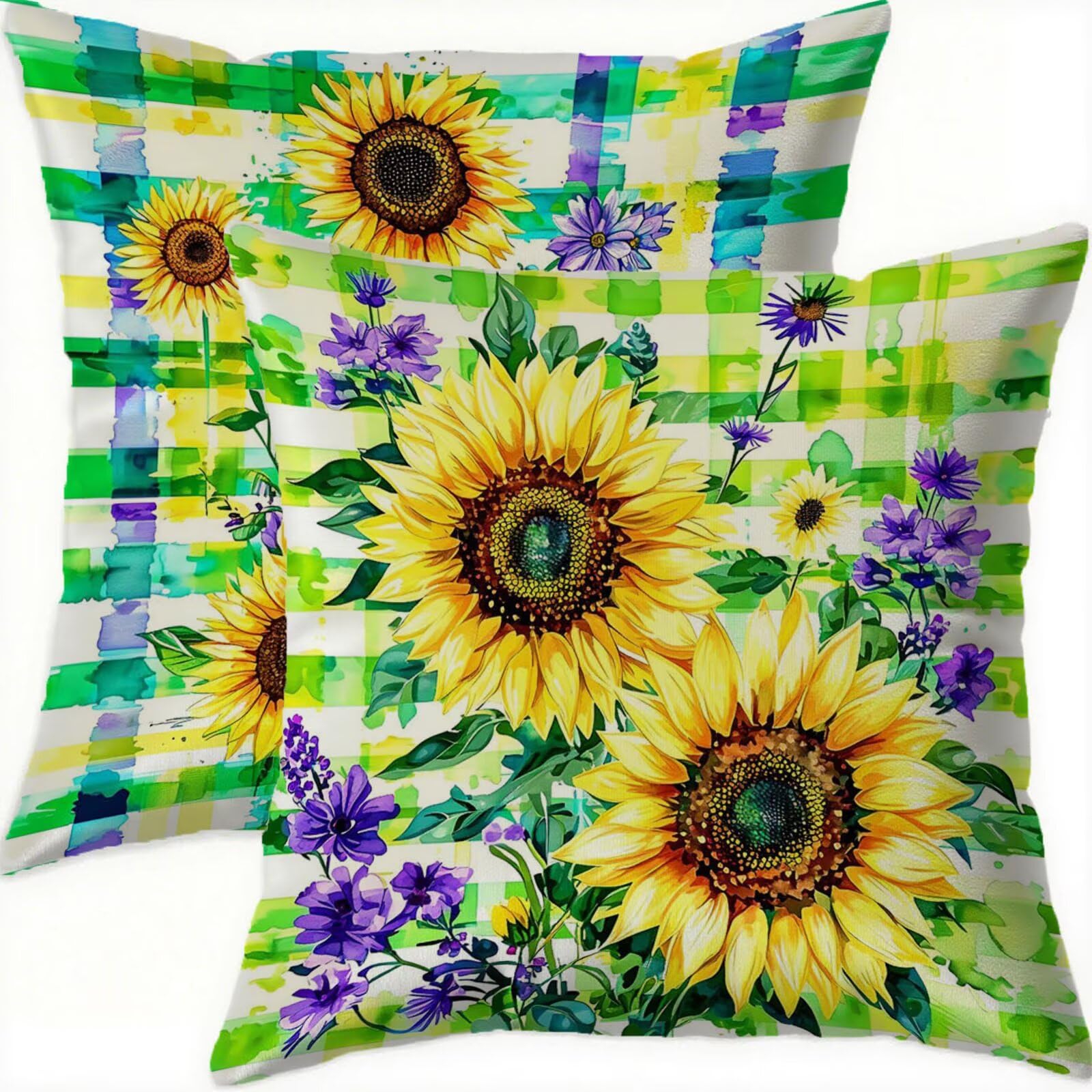 Housse coussin 60x60cm en velours double face déperlant pour canapé raffiné
