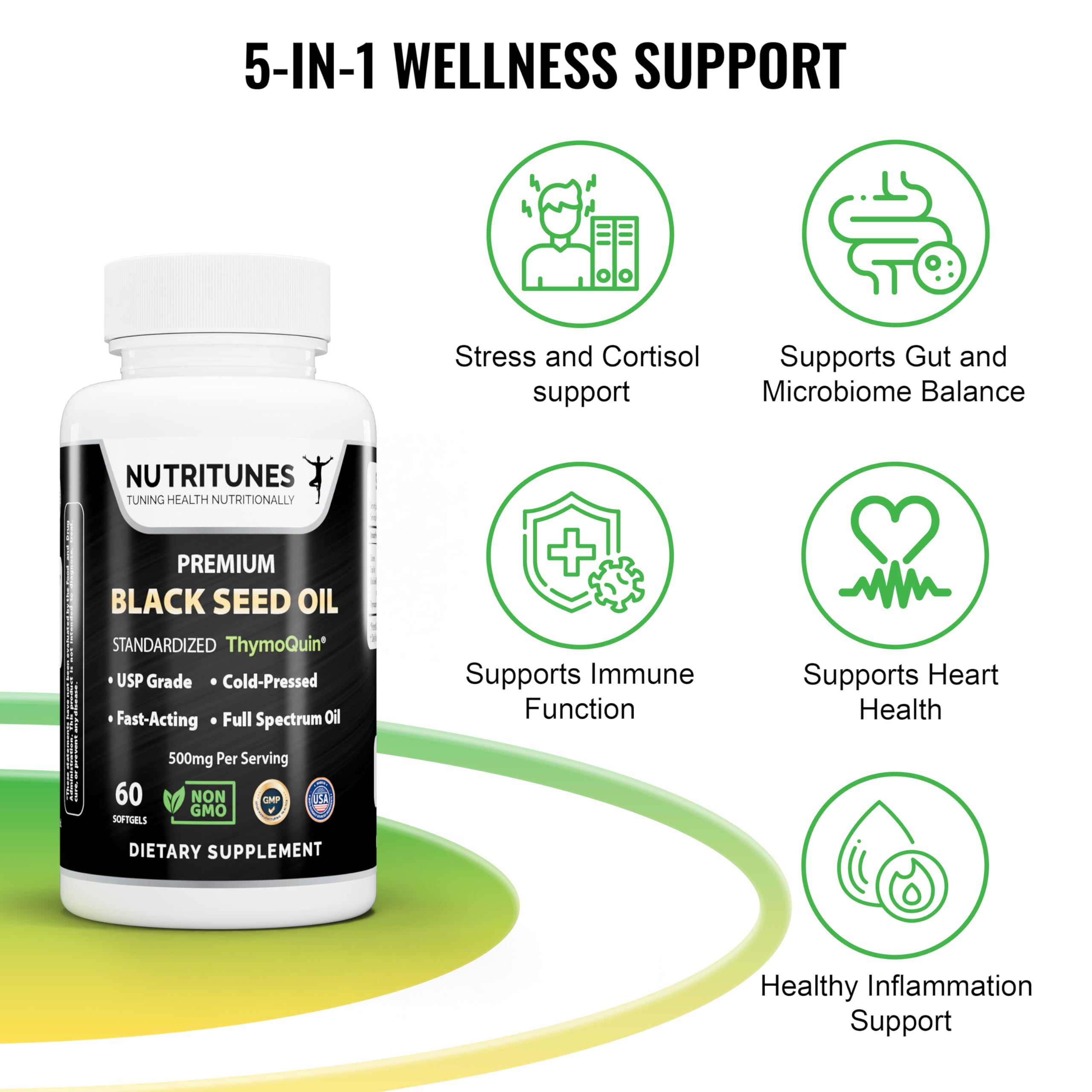 Black Seed Oil ThymoQuin - 60 Softgels — Amazon image 2