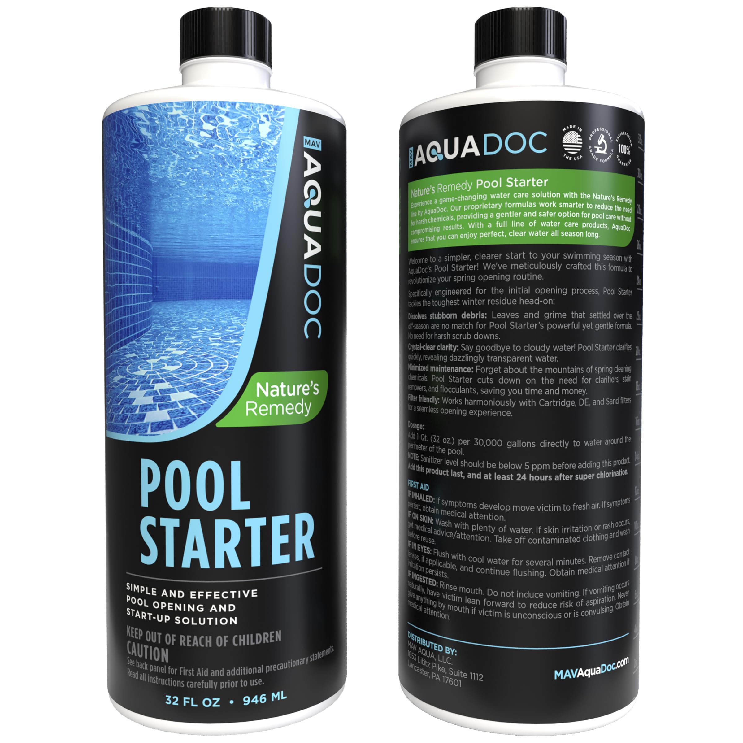 Químico de apertura de piscina, kit de apertura de piscina todo en uno, arranque de piscina para piscina sobre el suelo y kit de iniciación química de piscina enterrada, productos químicos para
