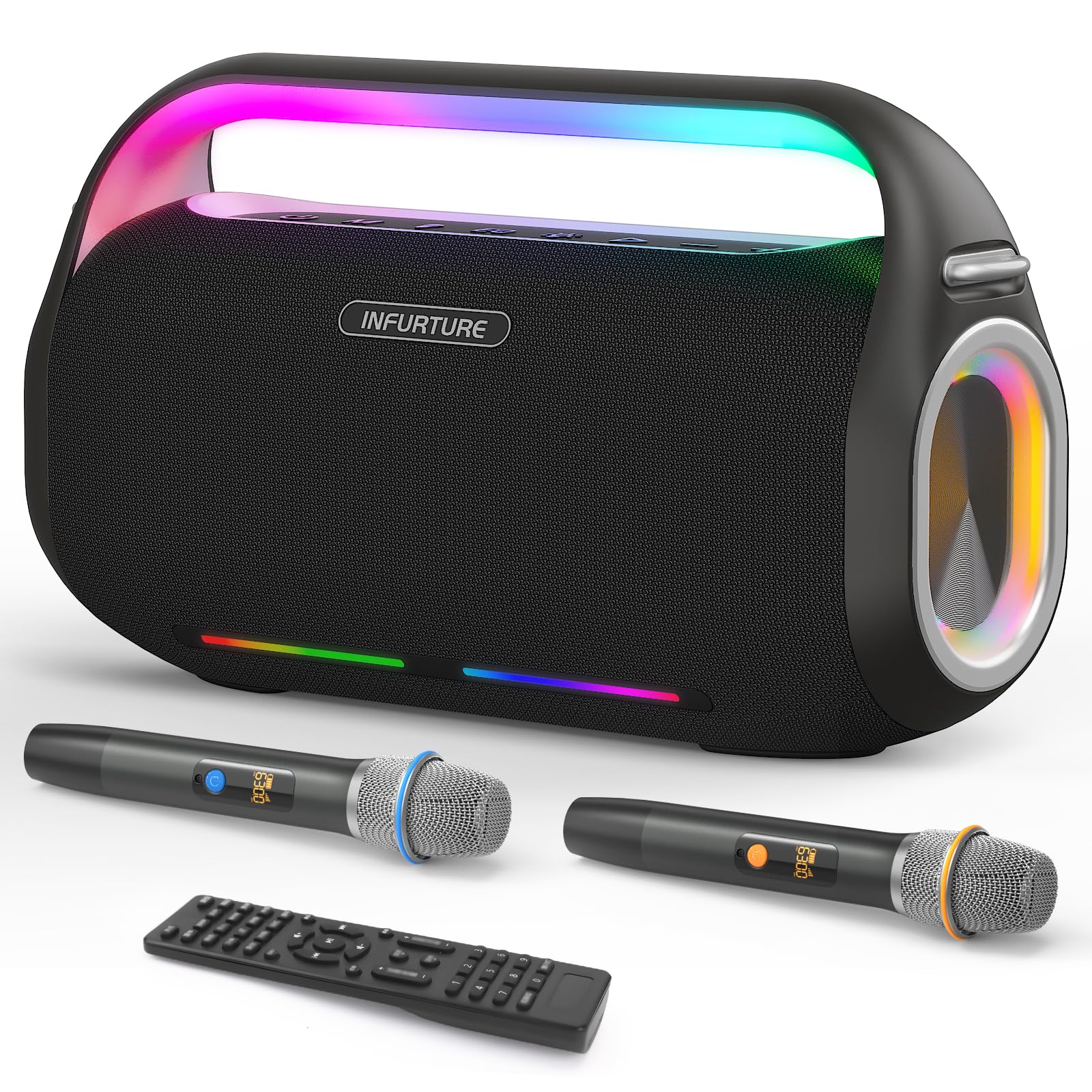 Amazon.com: Karaoke Machine, 350W Portable Bluetooth Speaker with