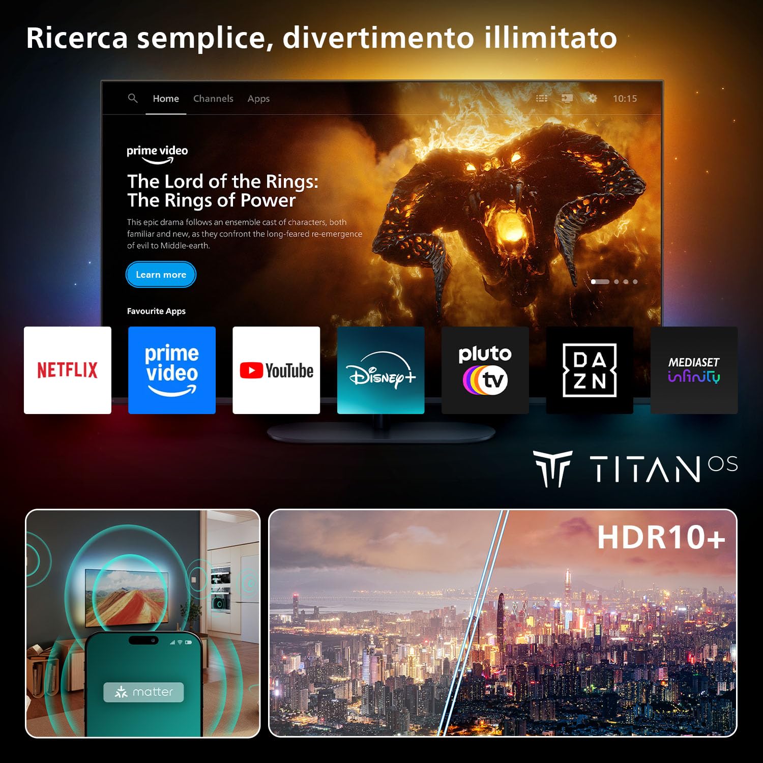 Smart TV Philips 43PUS8010/12 43" 4K Ultra HD LED HDR