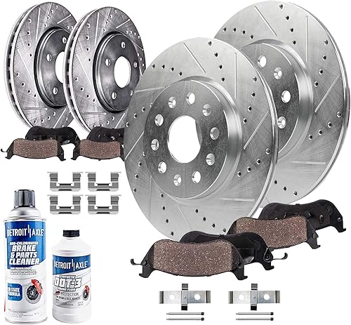 Miniatura 24 de Detroit Axle - Pastillas de freno para Mazda CX-5 2016-2024, pastillas de freno de cerámica delanteras y traseras con repuesto de hardware 2017 2018