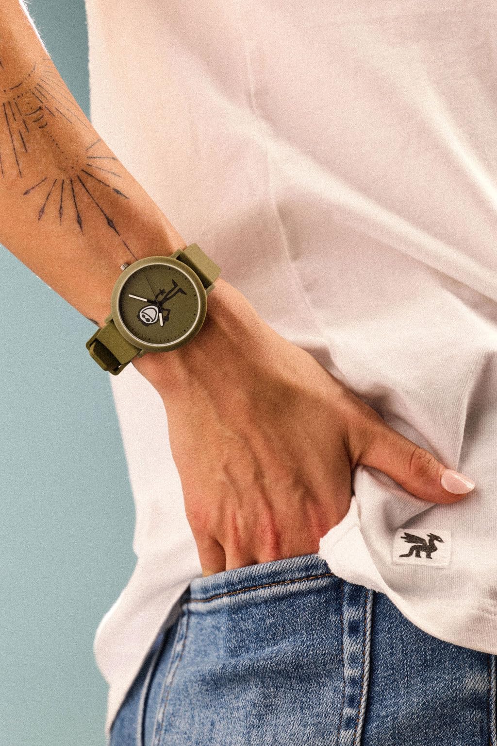 Speidel Life is Good 40mm Watch, Comfortable Silicone Strap, Lightweight Matte Case, Easy to Read Dial with Fun Graphic Designs, Casual Everyday Watch - 5