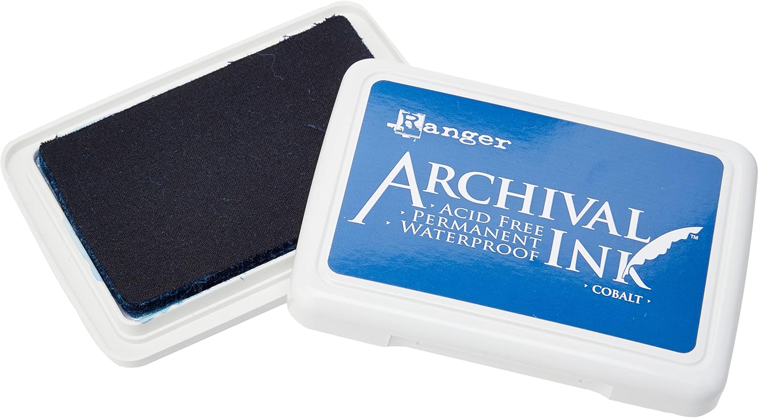Ranger AIP31444 Ink Pad Cobalt Archival Dye Permanent Waterproof, Multicolor
