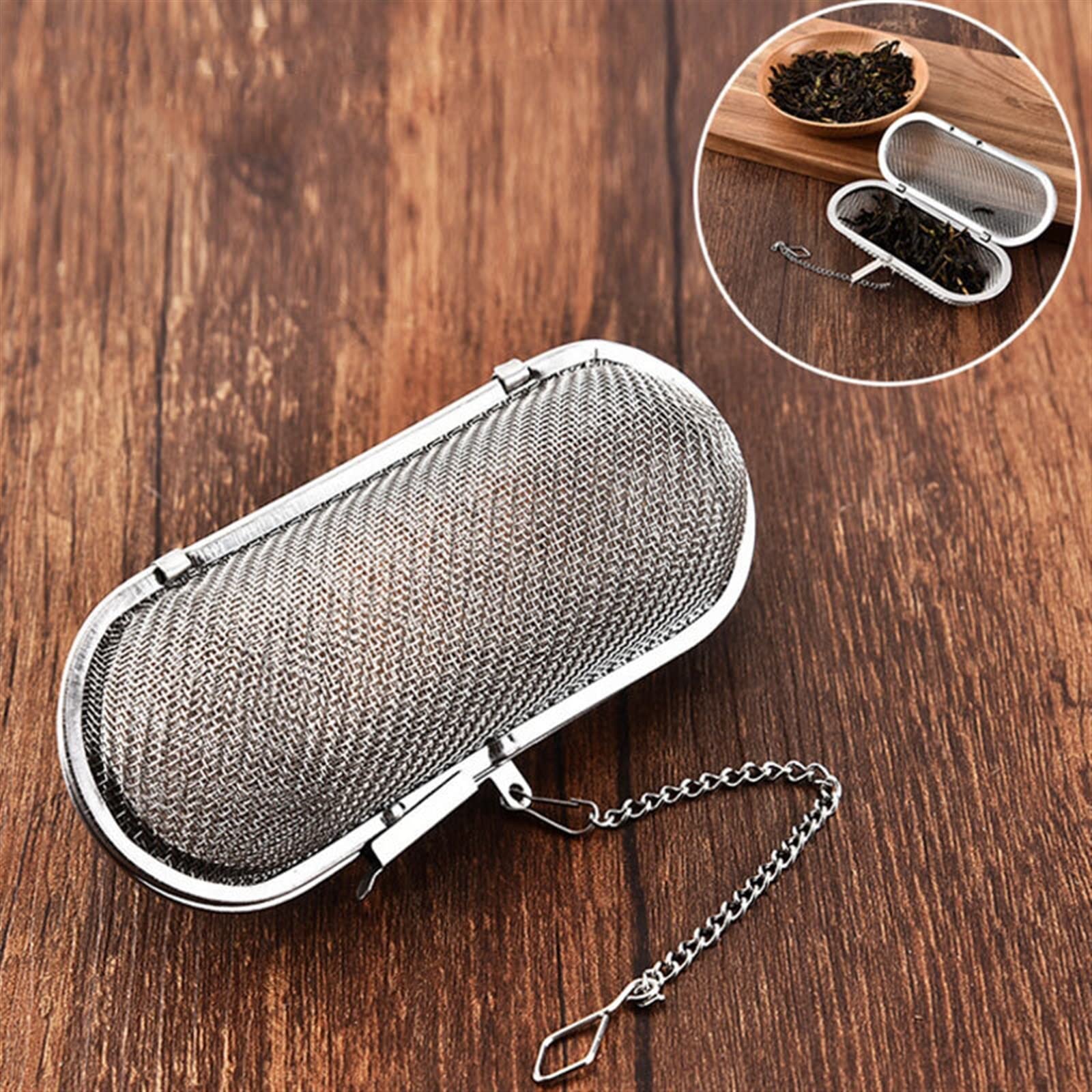 Colador de té reutilizable, infusor de té, accesorios de té, filtro de té, acero inoxidable, especias, hojas de té sueltas, herramienta de hierbas, utensilios de cocina, colador de té