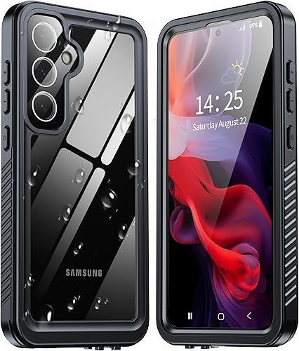 ANTSHARE Funda impermeable para Samsung Galaxy S24 Plus, lente incorporada y protector de pantalla de cuerpo completo de 360, resistente a prueba de