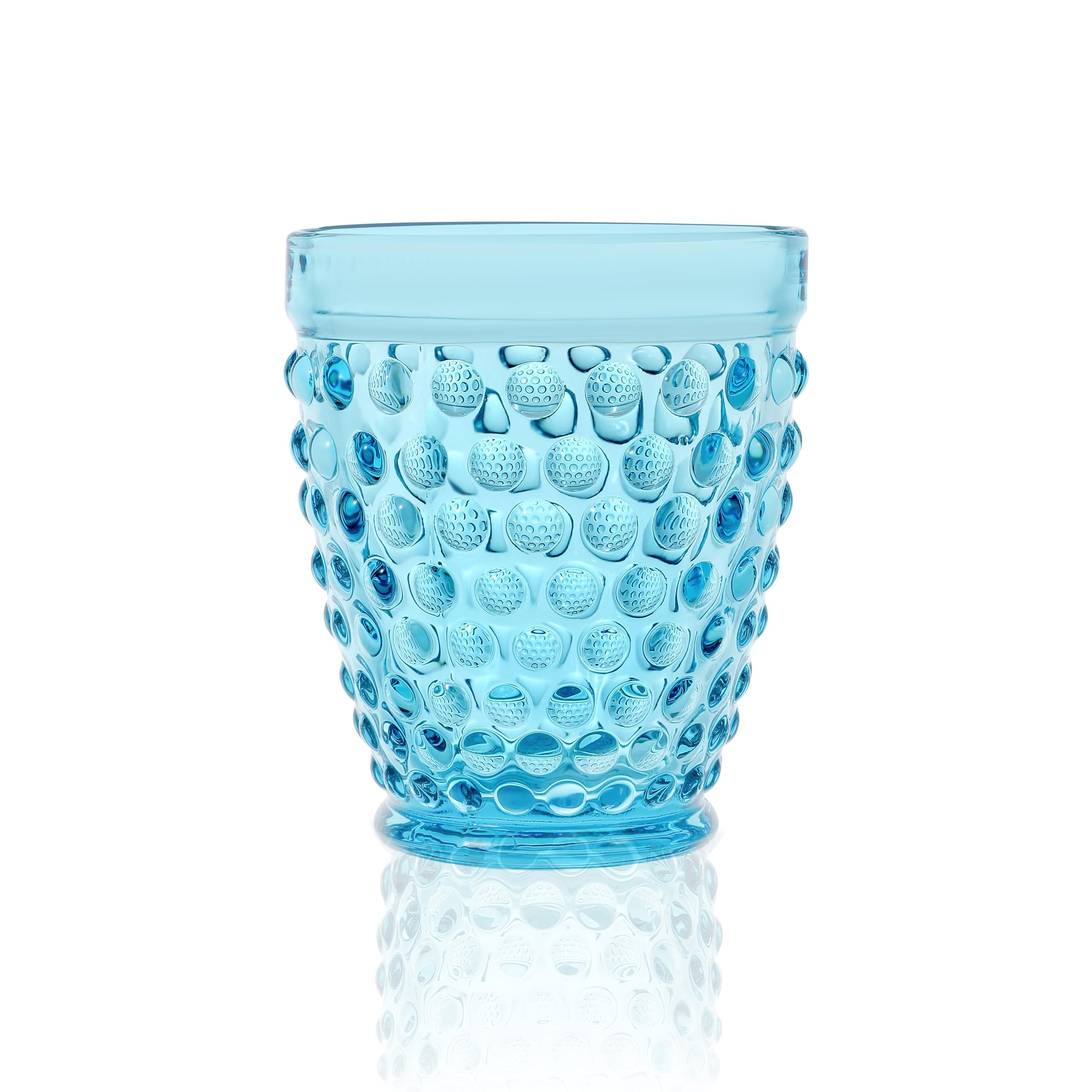 Amazon.com | G Blue Hobnail Old Fashioned Glass 10.25 oz. 6 Set, Hobnail  Drinking Glasses Tumbler Glasses, Vintage Glassware Cup For Soda, Juice,  Milk, Coke, Beer, Spirits, Stackable Ice Beverage For Daily
