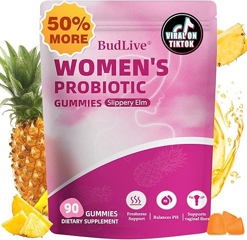 Gomitas de probióticos vaginales para mujeres, equilibrio de pH para mujeres, gomitas de probióticos femeninos para olor vaginal saludable, salud
