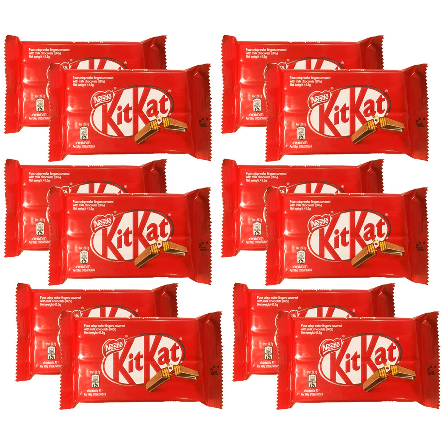 KIT KAT Crisp Wafer Covered with Milk Chocolate, 12 x 41.5 g (B08FBRQTDZ) Amazon Price History, Amazon Price Tracker