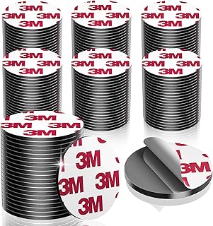 50 Pcs Round Strong Double Sided Adhesive Pads, Made of 3M, Heavy Duty Sticky Mounting Foam Tape, 0.12" Thick, 1.57" - Waterproof & Weather-Resistant for Car & Home Décor
