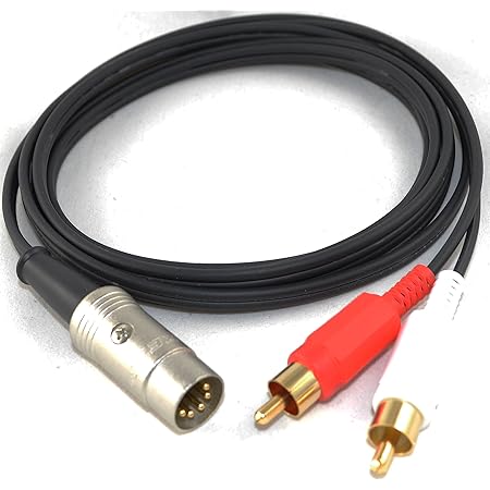 Cable DIN A RCA Cable De Audio DIN A RCA 5 Pines Para Bang & Olufsen, NAIM, QUAD - Longitudes 20cm A 1.5m - Cable Stop Hiby R5