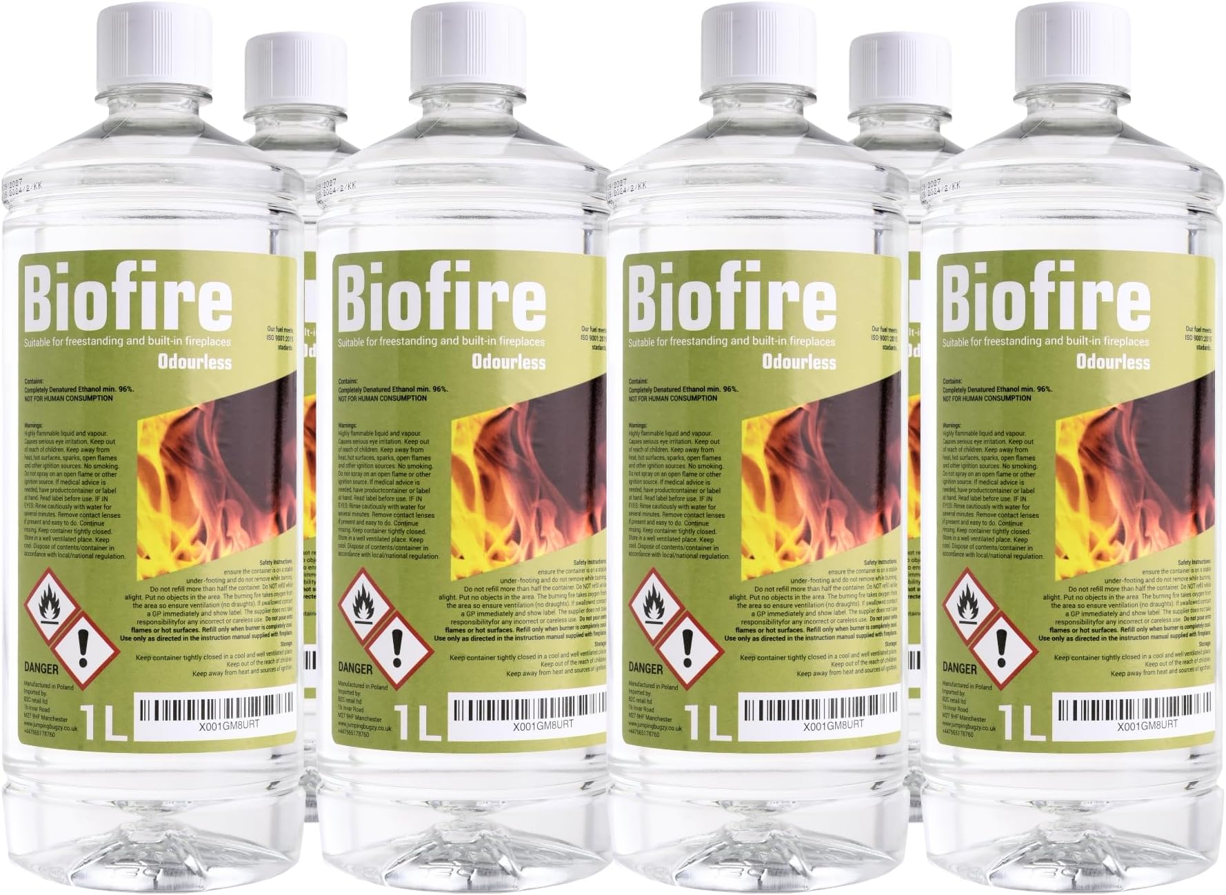PREMIUM BIOETHANOL FUEL FOR FIRES, Bio ethanol Liquid fuel for bioethanol fires (6 LITRE)
