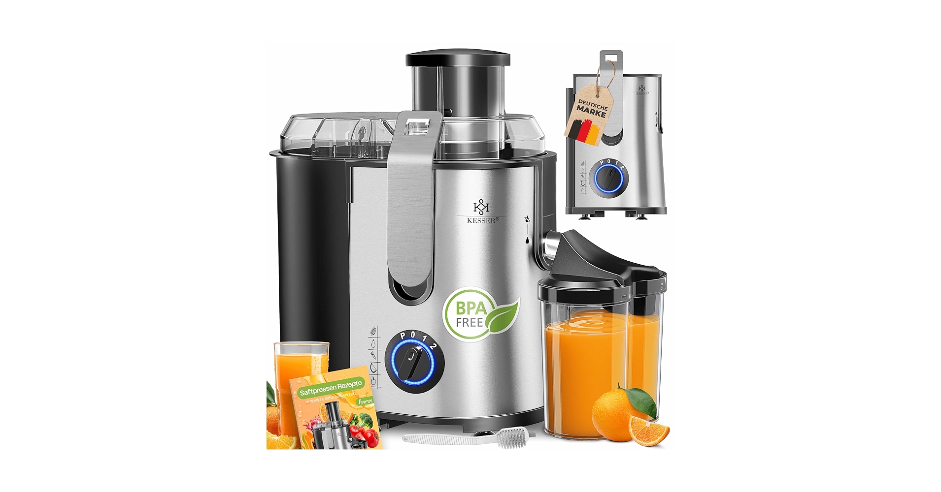 Amazon.com: KESSER® Juicer for fruit and vegetables made of