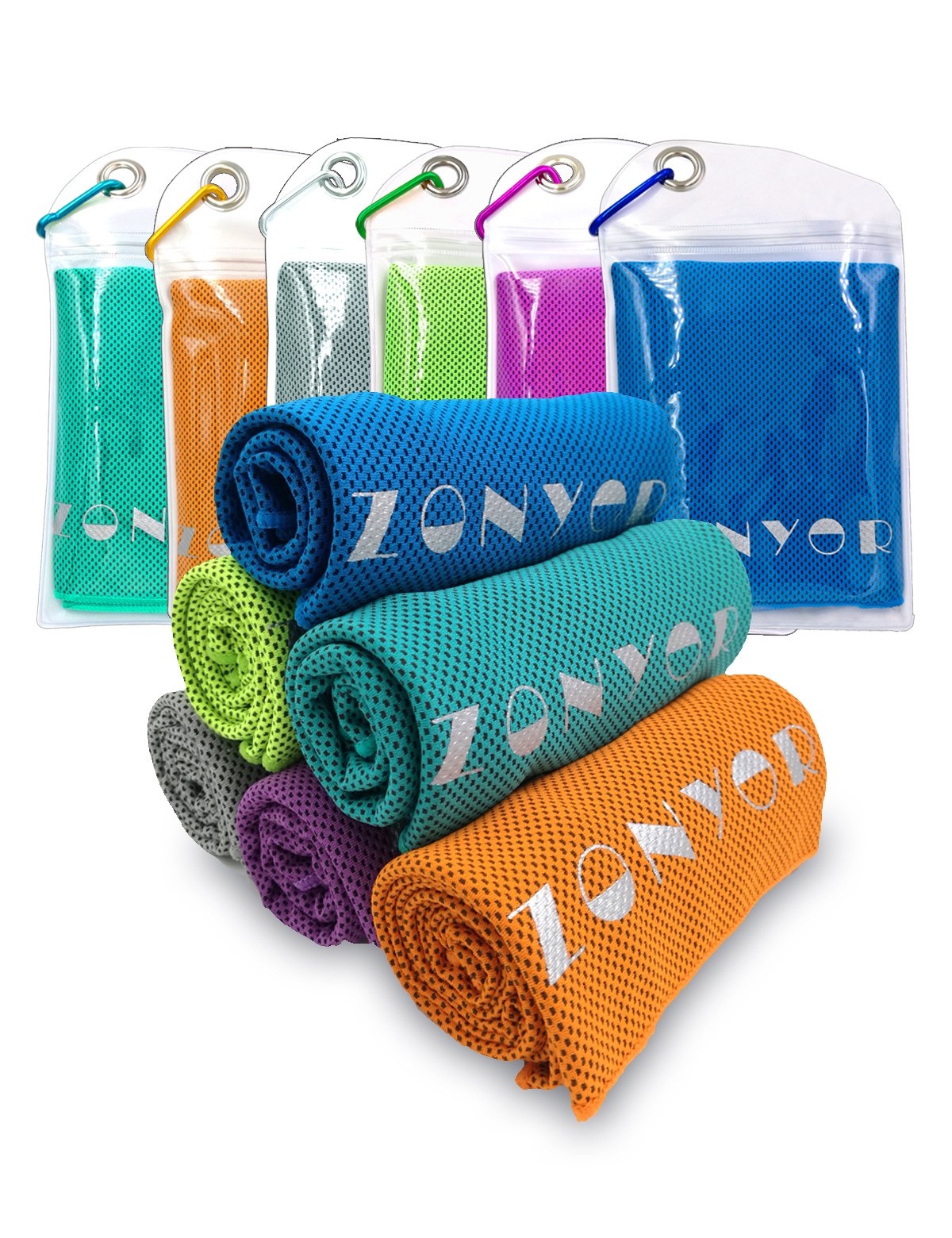 Cooling Towel for Instant Relief, Towel Cold for Sports-40 x12 Use as Cooling Neck Headband Bandana Scarf, Stay Cool for Outdoor, Workout, Yoga, Fitness, Gym, Pilates, Travel, Camping & More Green