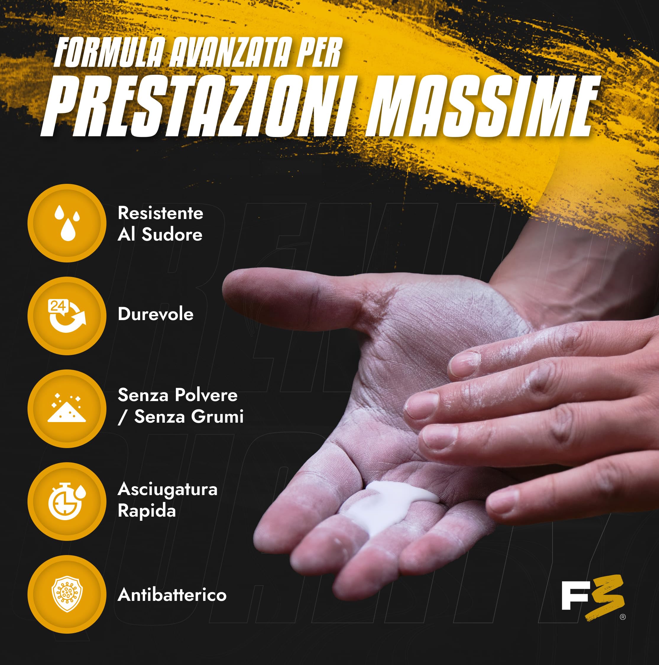 Magnesite Liquida Palestra | Grip Senza Polvere Cross Training - Arrampicata Padel Tennis Antiscivolo | Gesso Liquido Antiscivolo - Calisthenics e Ginnastica Artistica