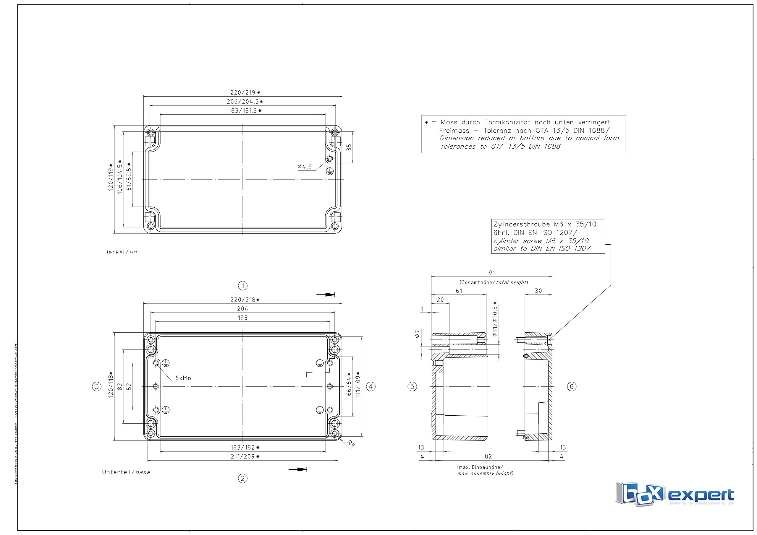 Custodia Da Parete BOXEXPERT 500x400x180mm - ABS IP65, Antiumidità, Per Elettronica Esterna - Foto 7