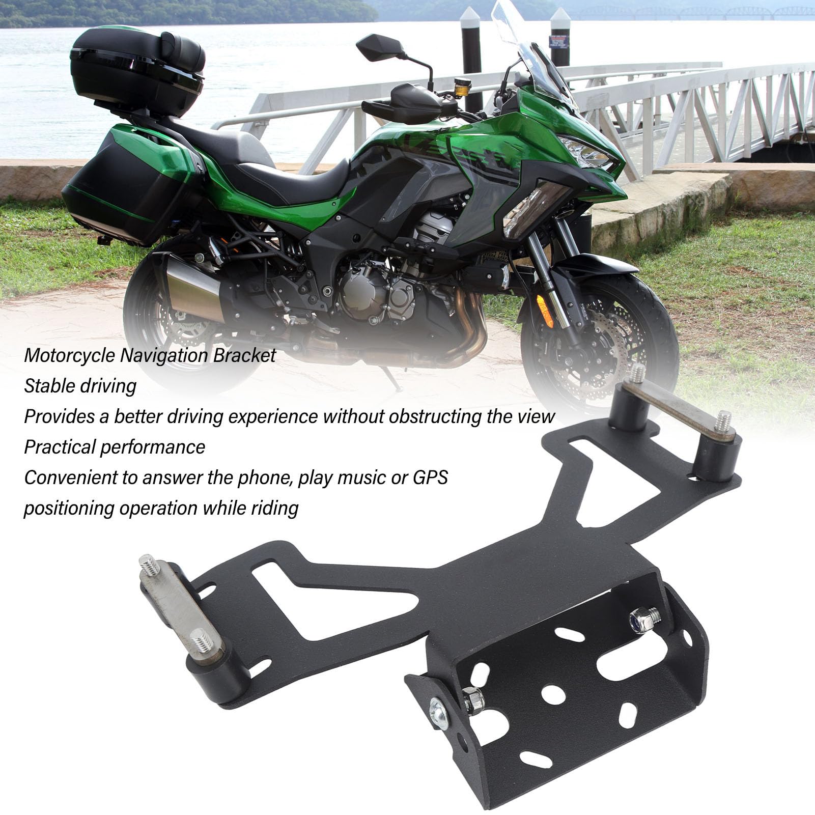 Reemplazo del Soporte de Montaje del Teléfono 2PCS para 1000 2019-2023, Aleación de Aluminio de Gran Resistencia, Soporte de Navegación GPS para Motocicleta Soporte de