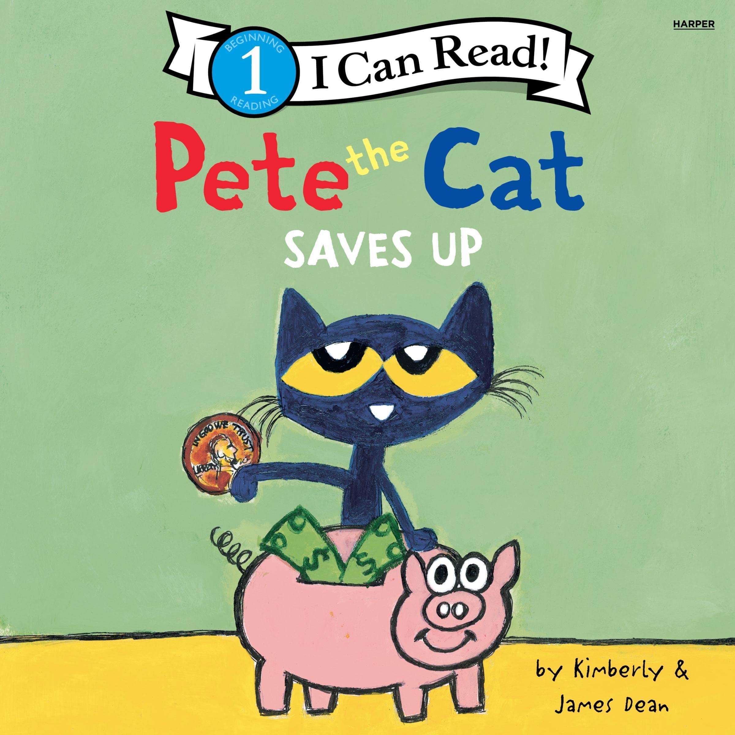 Cover art for Pete the Cat Saves Up