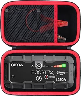 Lebakort Storage Case Compatible with Boost X GBX45 1250A 12V UltraSafe Portable Lithium Jump Starter Car Battery Booster Pack