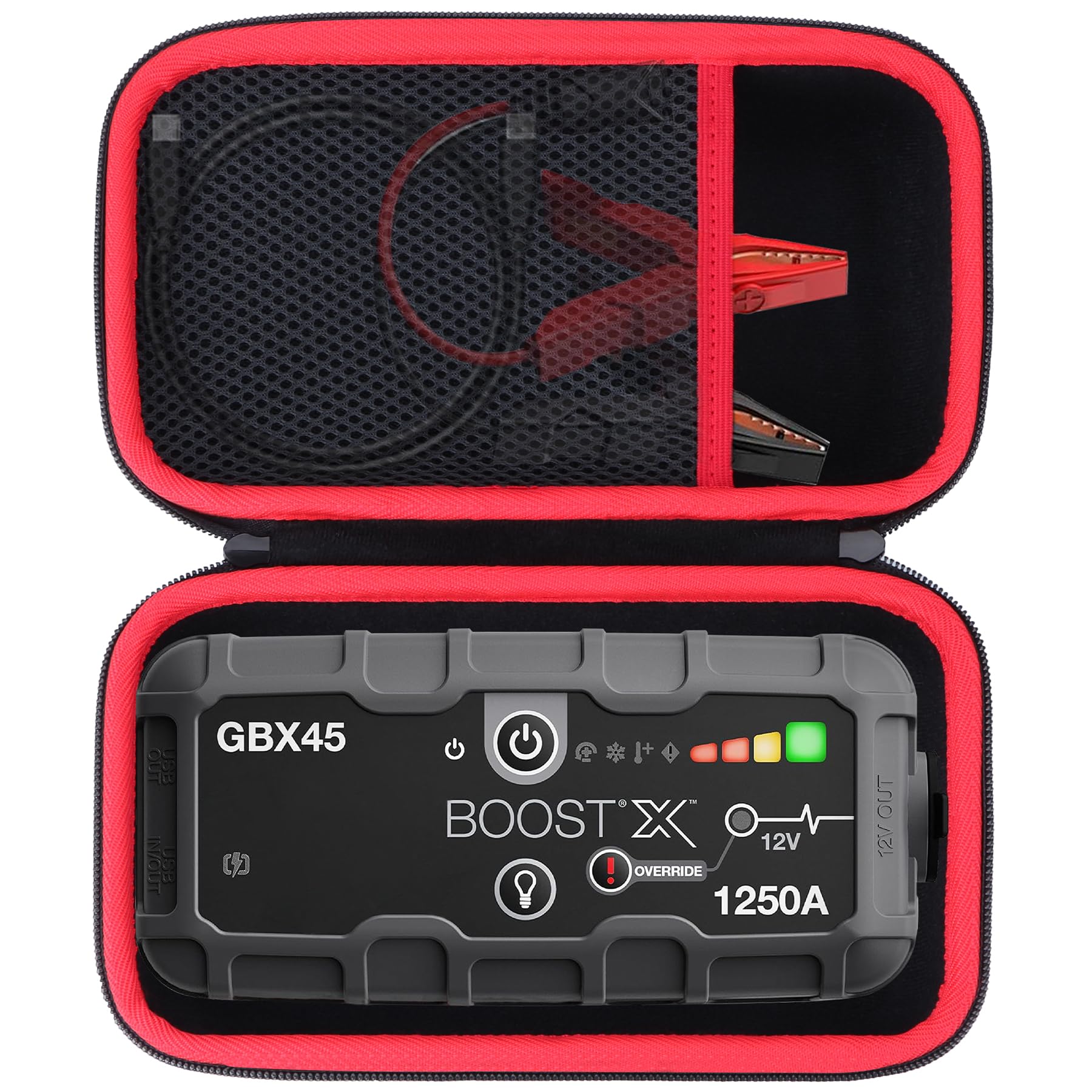 Lebakort Storage Case Compatible with Boost X GBX45 1250A 12V UltraSafe Portable Lithium Jump Starter Car Battery Booster Pack