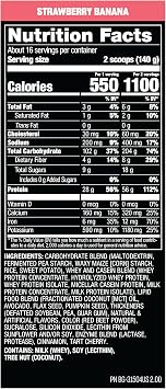 Mutant Mass 2.27kg Strawberry Banana