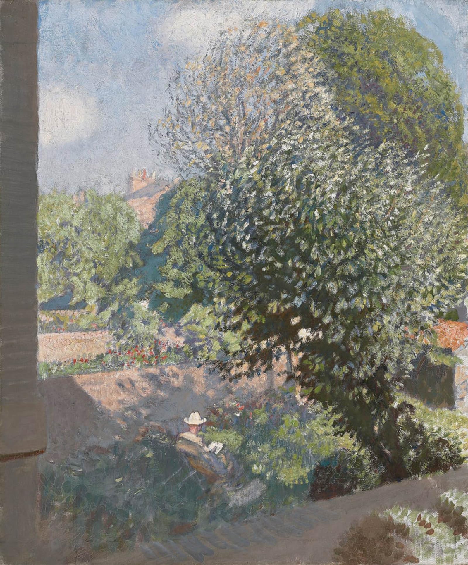 ARTXLXXBN Famous Prints Artwork Pictures Poster Painting Art a Shady Corner by George Clausen Artwork Landscape Pictures for Home Decor 60x90cm