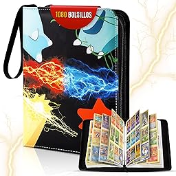 CABAPLUS® Álbum de Cartas Coleccionables PREMIUM 1080 Cartas | Binder Profesional con 60 Páginas y Fundas Integradas | Album para Cartas TCG | Card Binder de Alta Capacidad