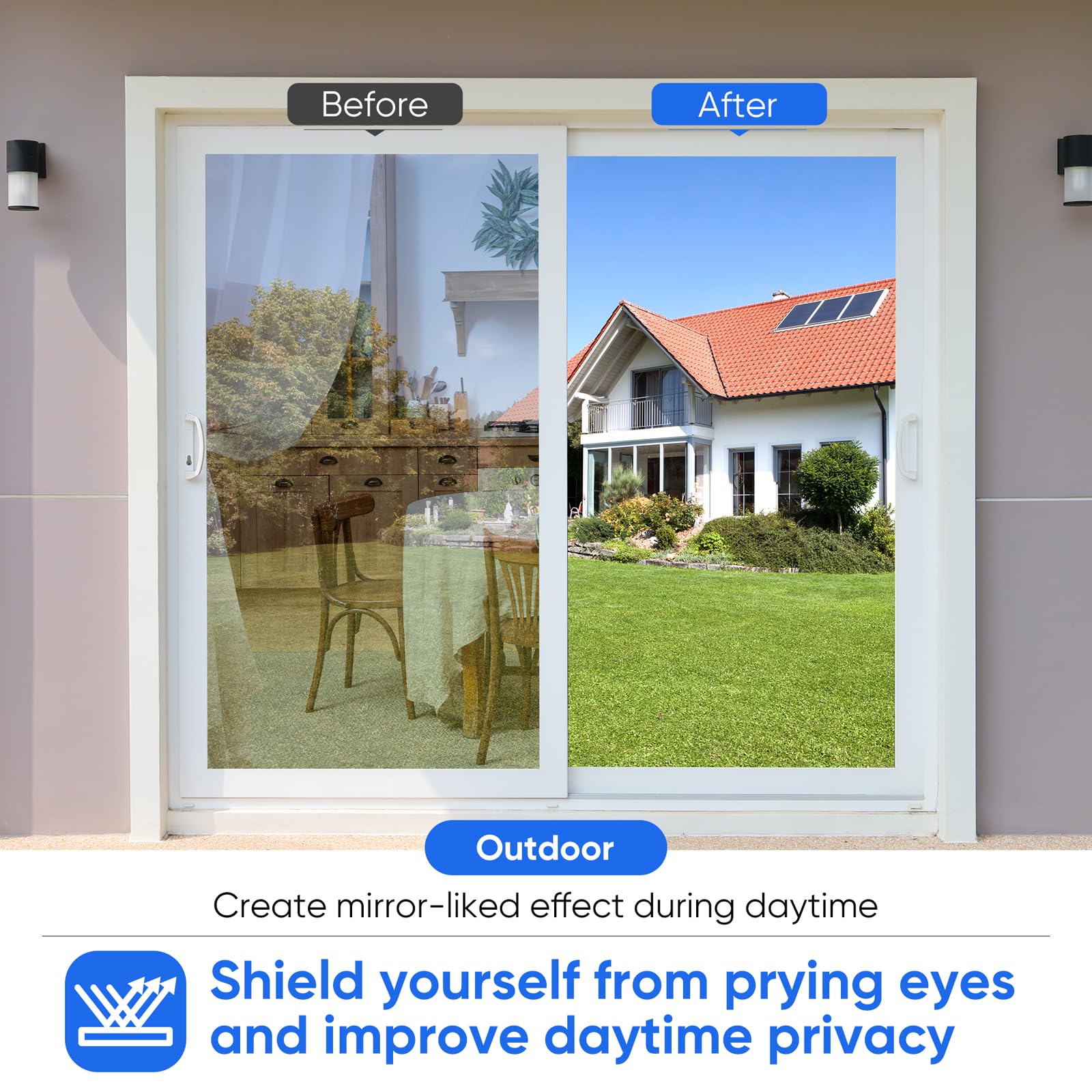 Funfox One Way Mirror Window Film Privacy - Image 2