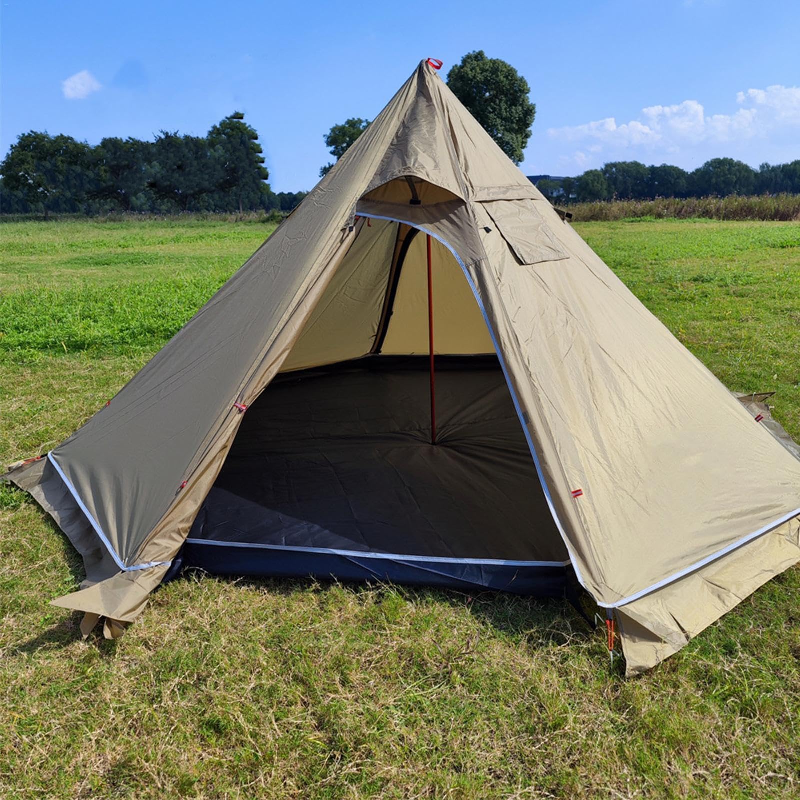 Tapis de Sol de Camping et de Pique-Nique – Bâche octogonale pour Une | utilisation en extérieur | Tapis de sol portable pour la plage, la randonnée, le hamac, tapis de pique-nique léger et impermé