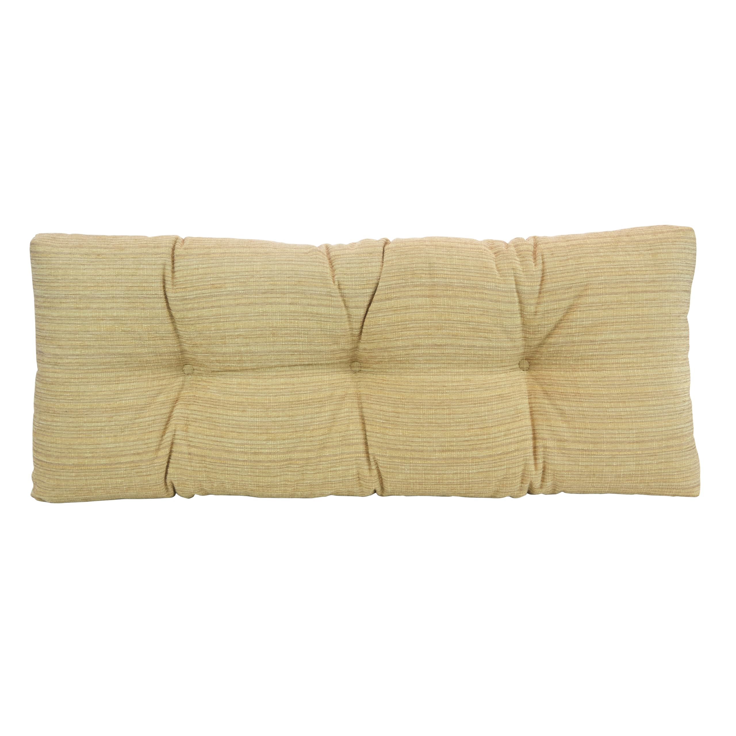 Klear Vu The Gripper Omega Non-Slip Tufted Bench Cushion for Indoor Furniture, Entryway Storage, Bay Window, Corner Nook or Piano Seat, 43 Inches, 07 Natural