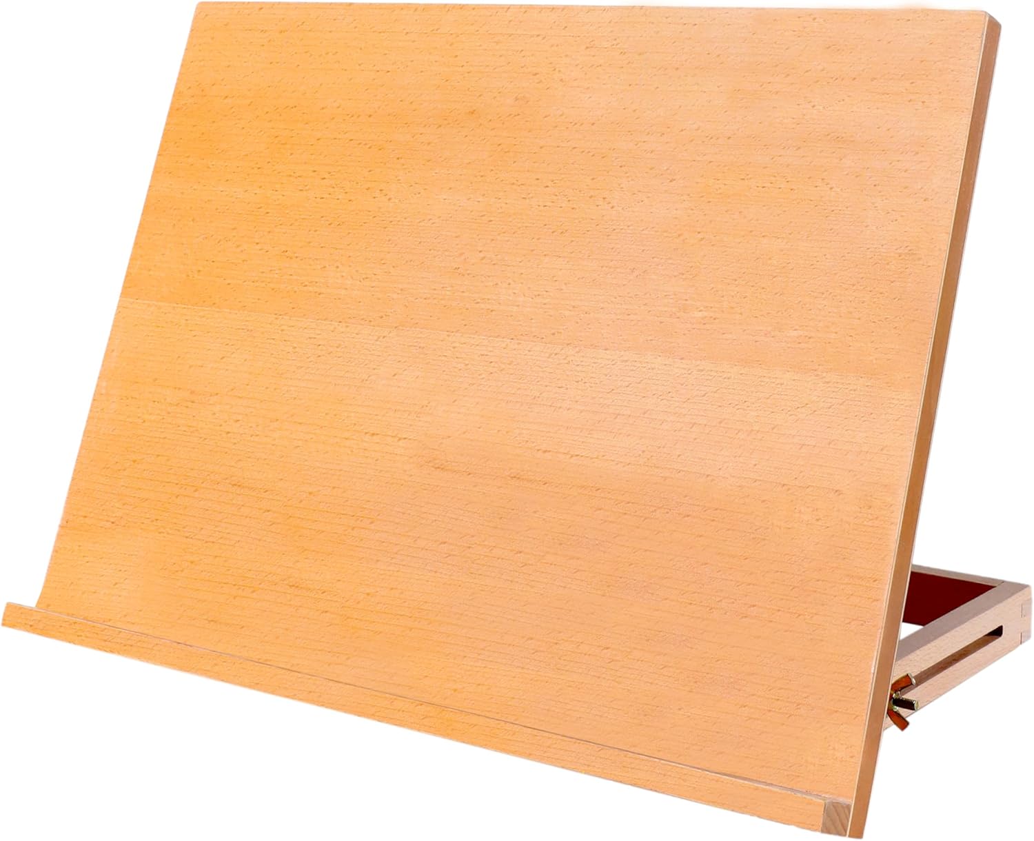 Artkey Beech Wood Tabletop Easel, Adjustable 0-65° Desktop Drawing Board for Painting, Sketching & Drafting, Folds Flat Portable Art Easel with Shoulder Strap, 17.3" x 12.9"