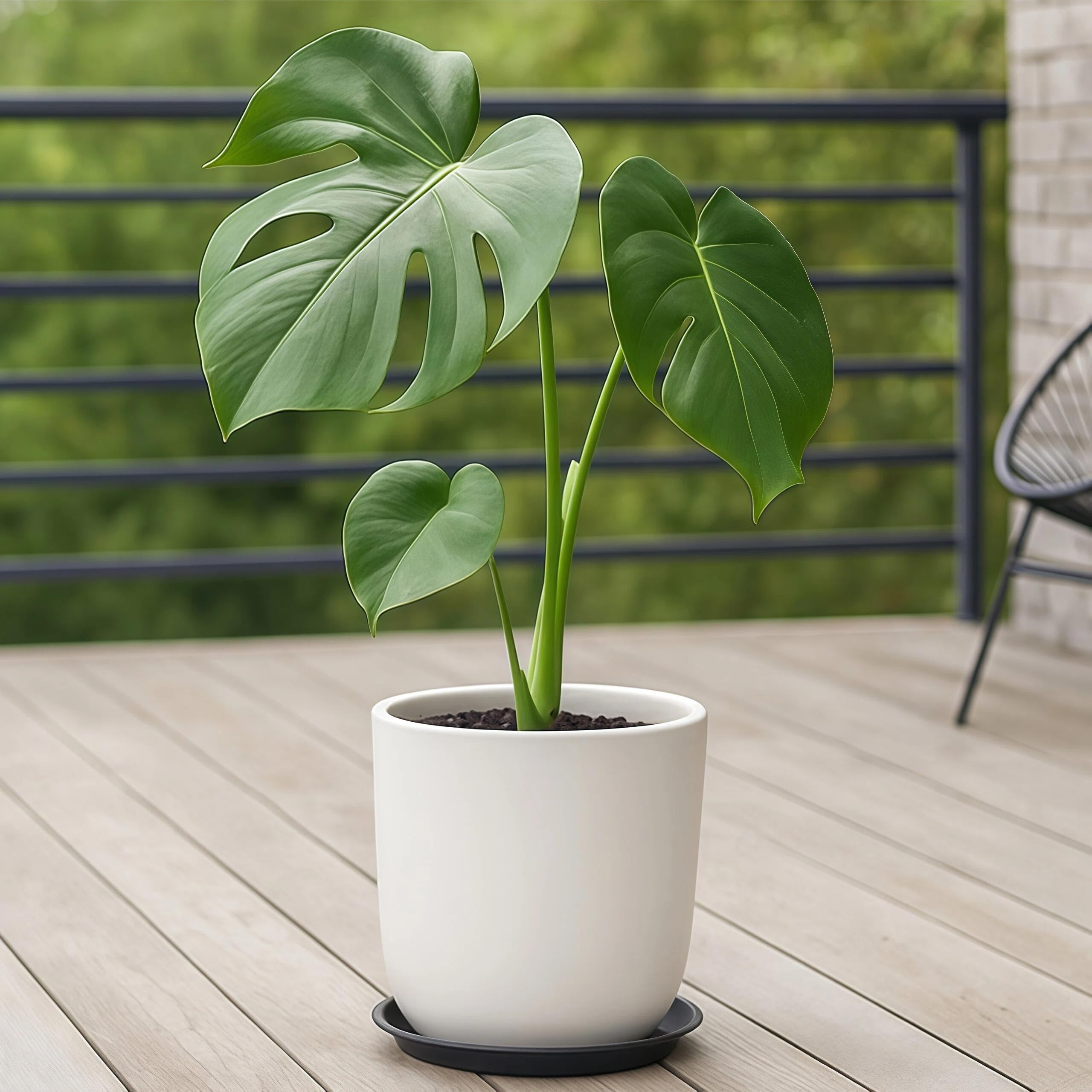 Pflanzen-Untersetzer, 40,6 cm, Pflanzschalen für Töpfe, Kunststoff, runde Tropfschalen, Blumentopf-Untersetzer, schwarzer Pflanzgefäß, Wasserschale, Pflanzentwässerungsschale, schwarz, 10