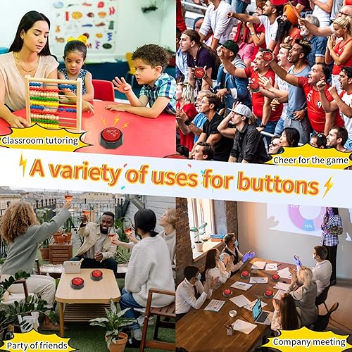 Miniatura 4 de MMGGAISH Altavoz - Efectos de sonido de bocina de aire y DJ, emoji divertidos y botones extravagantes