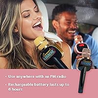 Vista 4 de Máquina de Karaoke para Compartir Viaje para Niños y Adultos, Micrófono de Karaoke Inalámbrico y Bluetooth Carpool Karaoke The Mic 2.0 - con Efectos