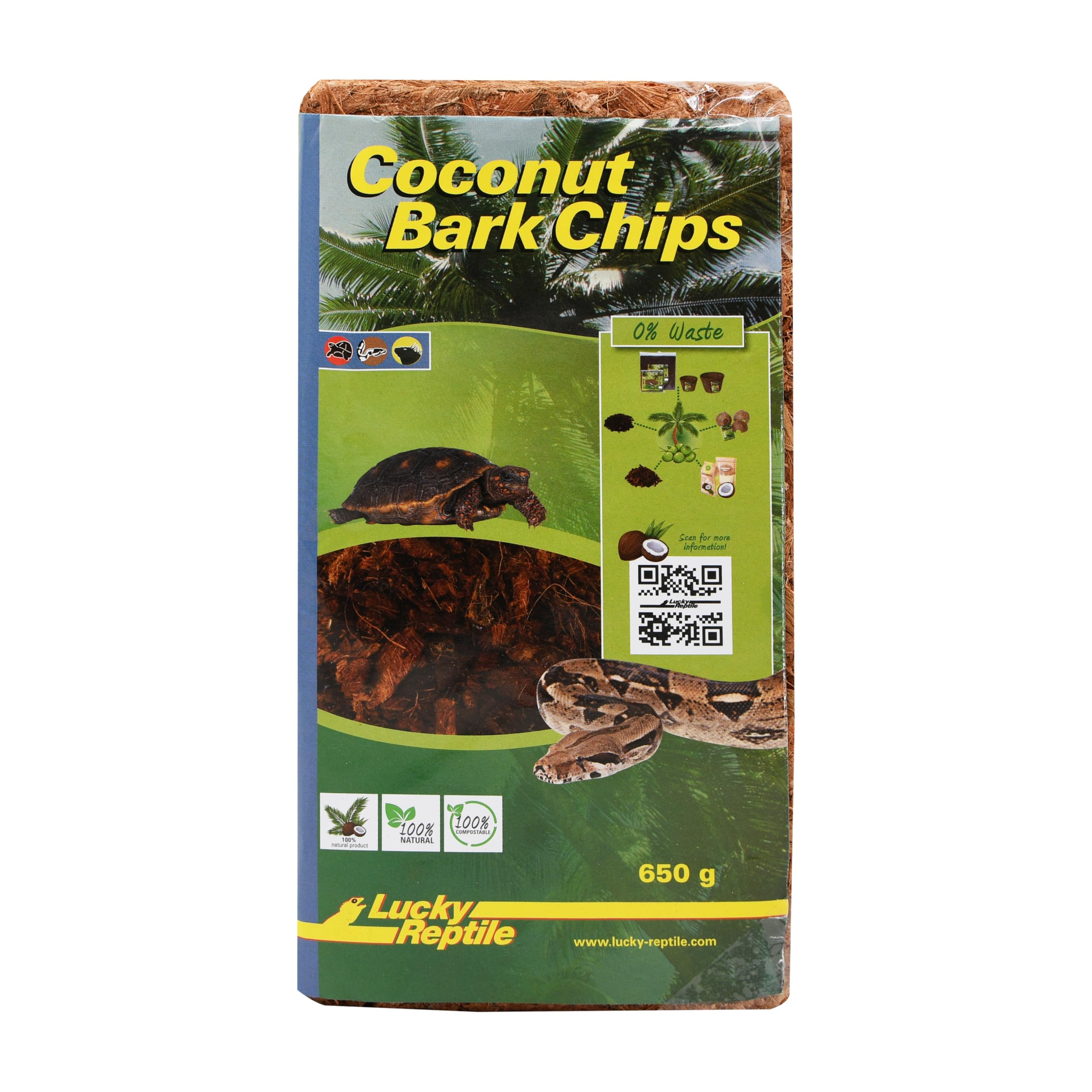 Lucky Reptile Chipsy kokosowe, rozmiar: 650 g