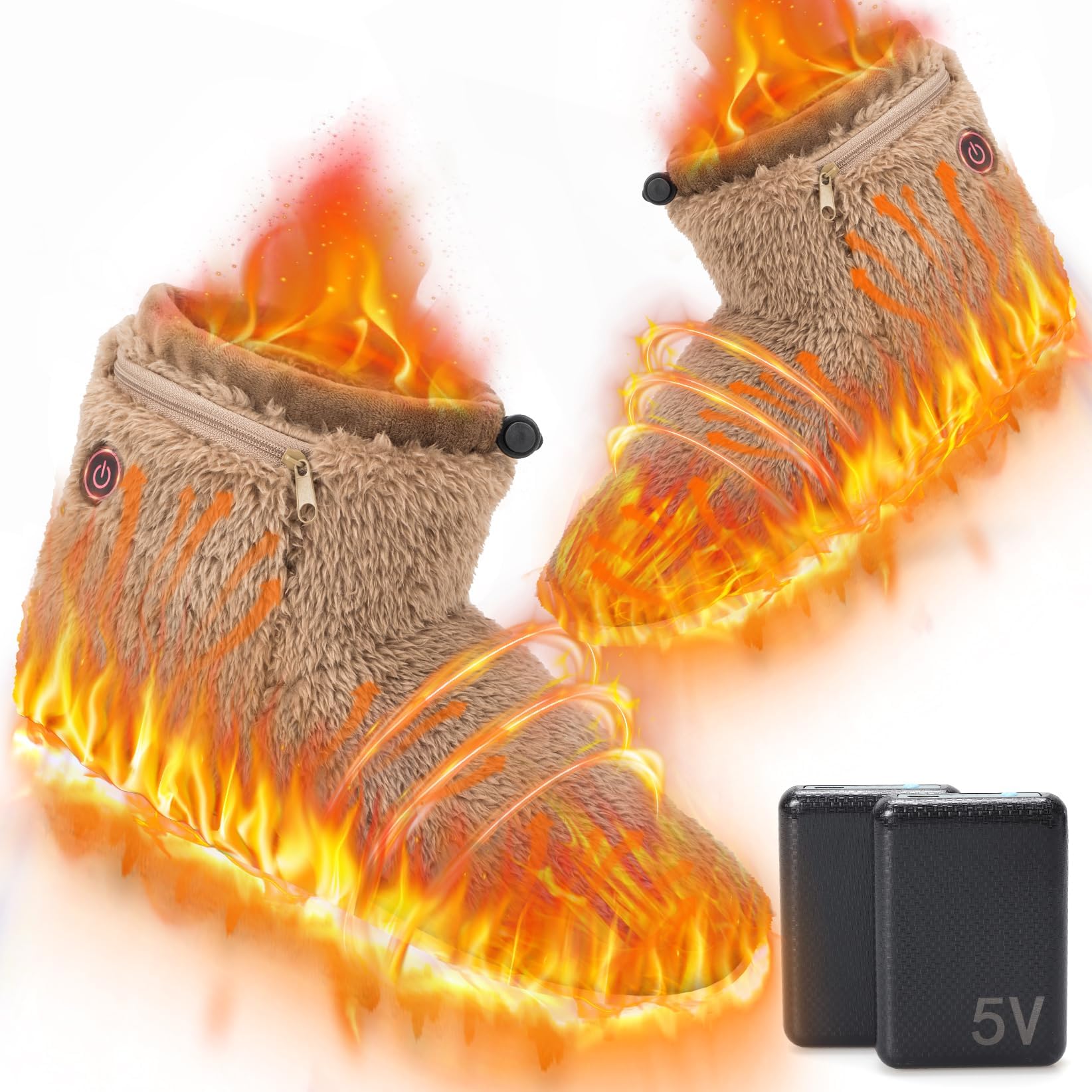 Amazon.co.jp : 電気スリッパ 足温器 【8秒で速暖】 フットウォーマー