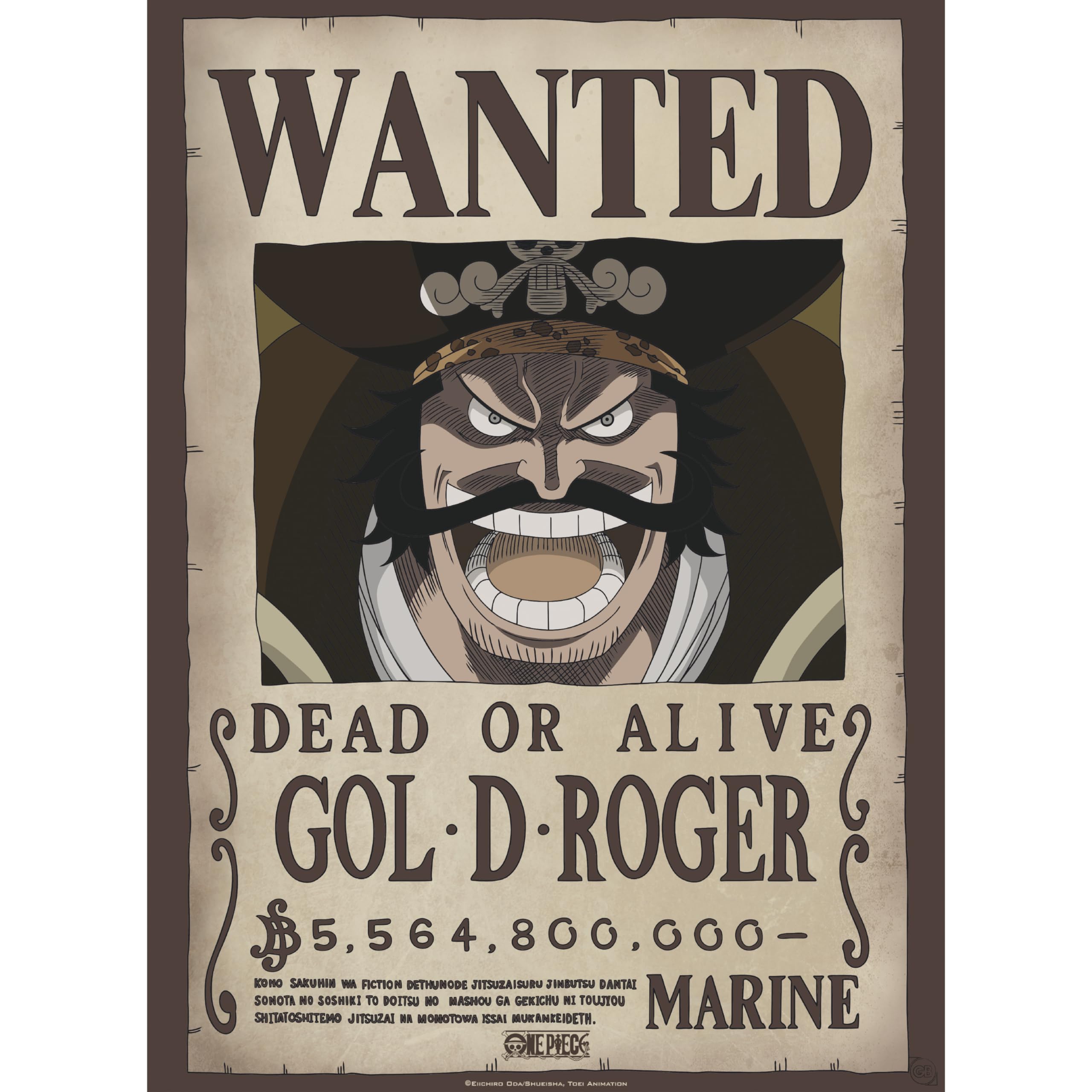 GB eye ONE PIECE Set 2 Chibi Posters Wanted Roger Whitebeard