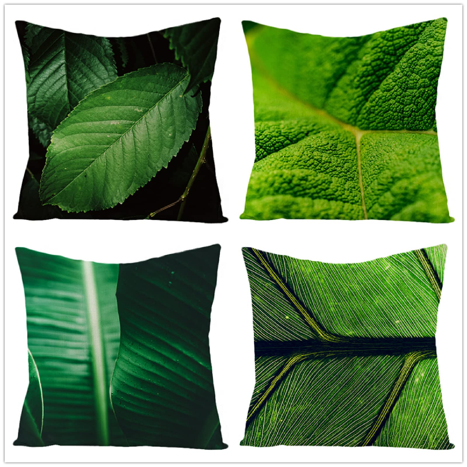 Funda de CojÍN,4 Piezas Fundas Cojines Decorativa de Funda Almohada Lino de Algodón Moderna,Fundas de Cojines para Sofá,Cama Hogar,Coche,Interior,Exterior Fundas Decorativas como,40x40cm