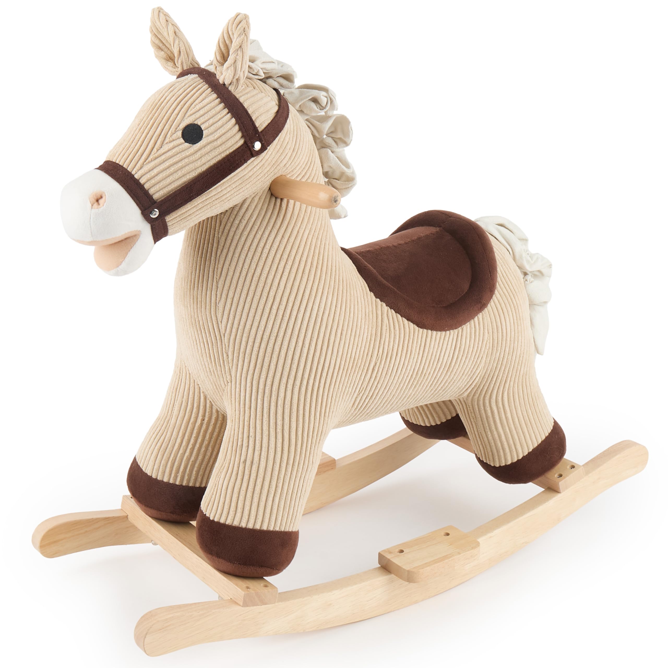 Bieco Peluche de caballo Lucky de 68 cm, mecedora para niños, columpio para bebés, columpio para niños pequeños, balancín para bebés a partir de 1 año