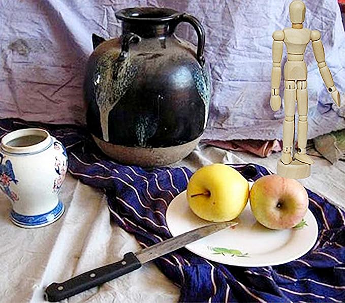 Maniquí de Artista de Madera Articulado 12.5 Pulgadas para Dibujo y Decoración miniatura 6