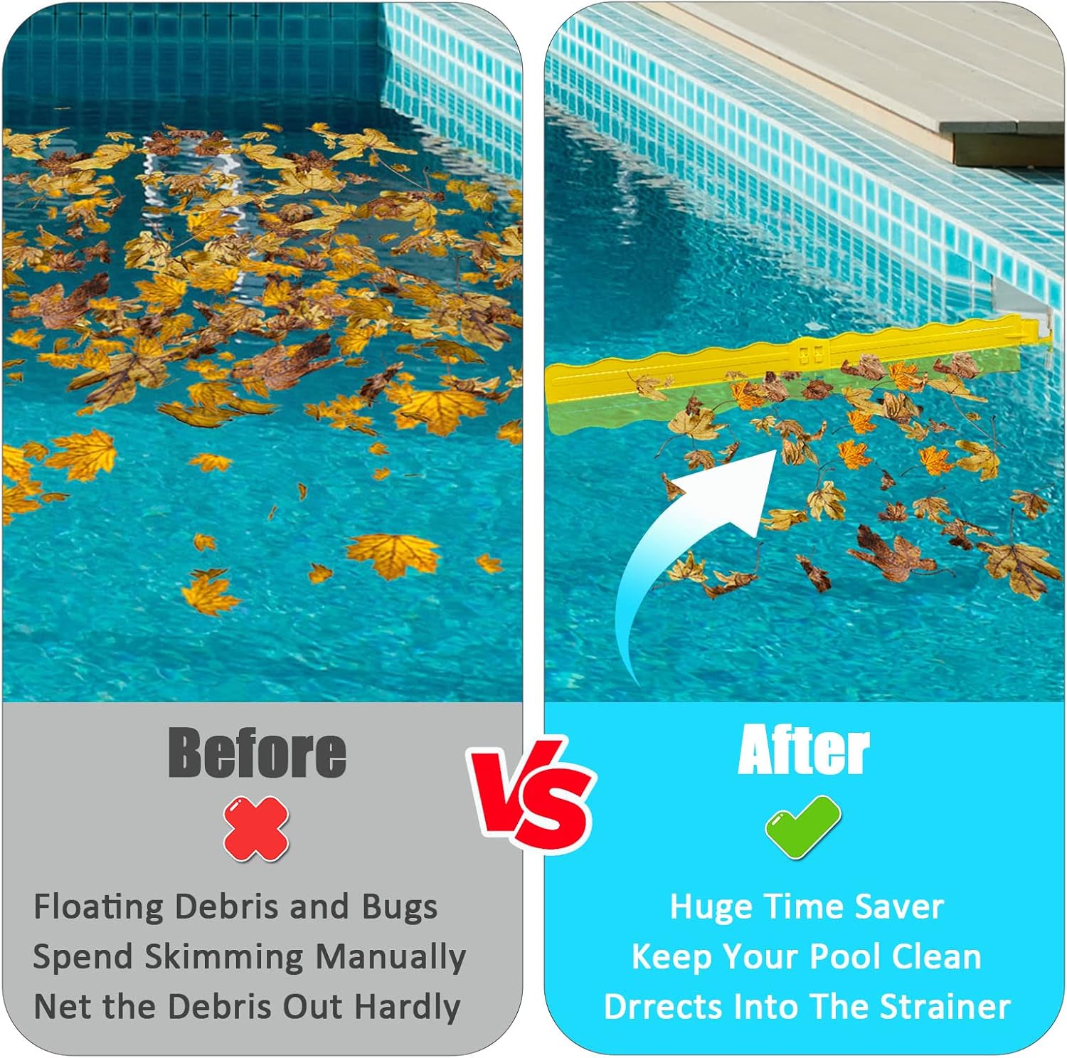 Yellow ABS Plastic Pool Skimmer Arm Attachment