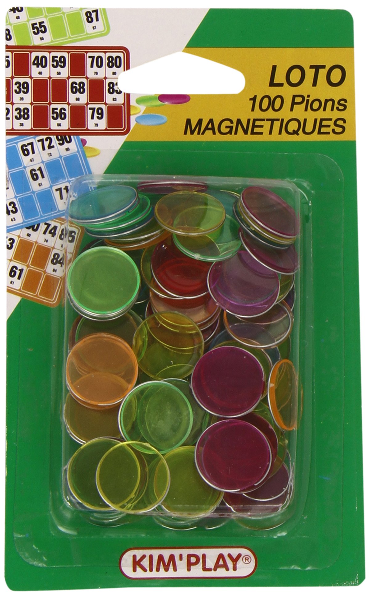 Kim'Play - Grands Classiques - 100 Pions Marque Loto Magnetiques