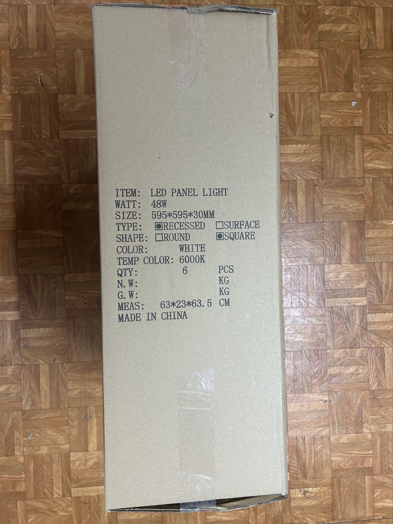 MUNDDY® - Pack de 11 Panel LED 60 x 60 cm, 50W, 6500 lumenes Reales certificados. Blanco Frio 6500K, 595 x 595 x 33 mm,Driver Incluido Envio Urgente Desde Madrid