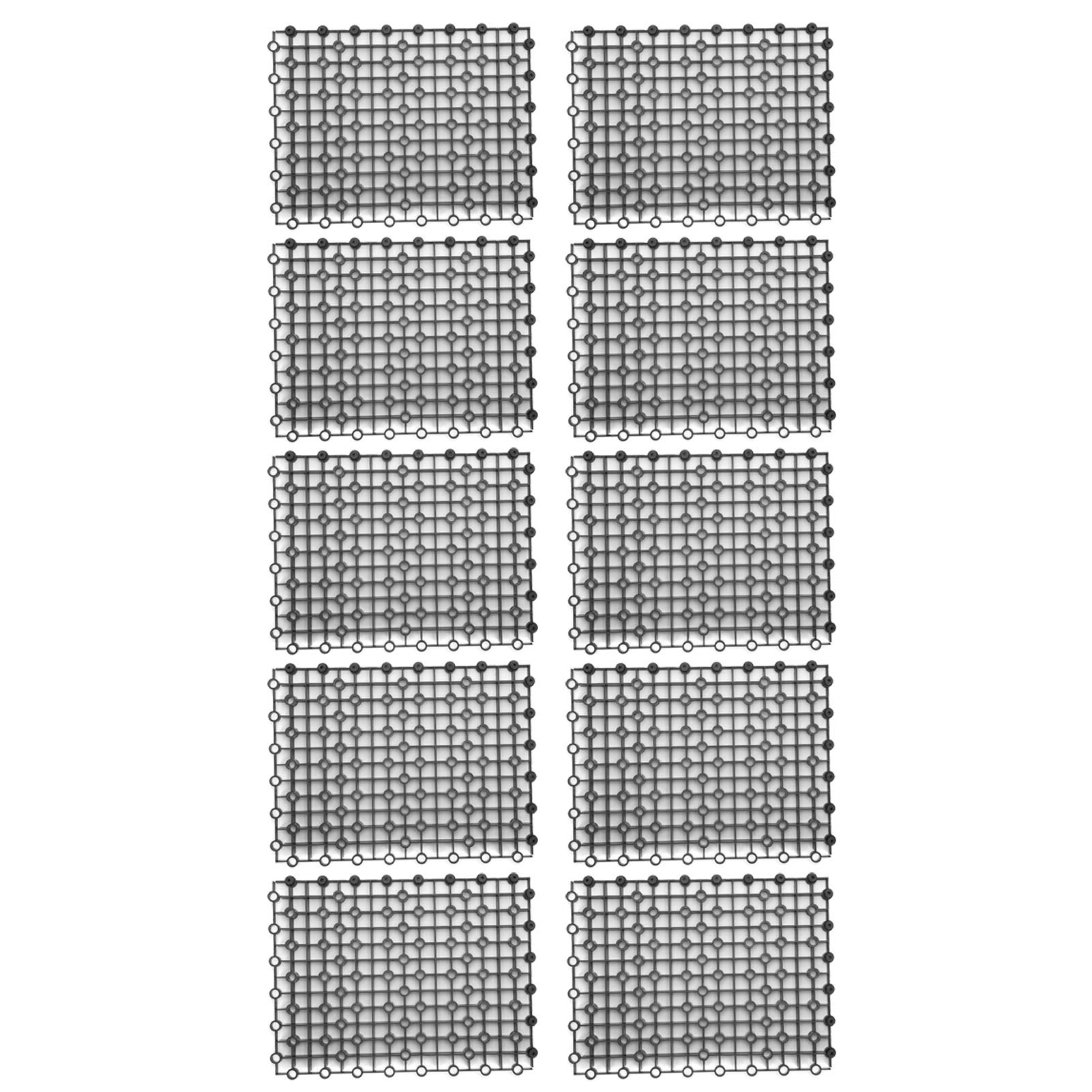 Aquarium Isolation Board, 10 Stück Aquarium Aquarium Multifunktions Isolation Board Teiler Bodenfilterplatte für Mischzucht(schwarz)
