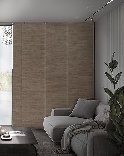 Miniatura 13 de GoDear Design Nuevas persianas verticales ajustables con protección solar, puerta aislada térmicamente, persianas para puerta corrediza de patio,