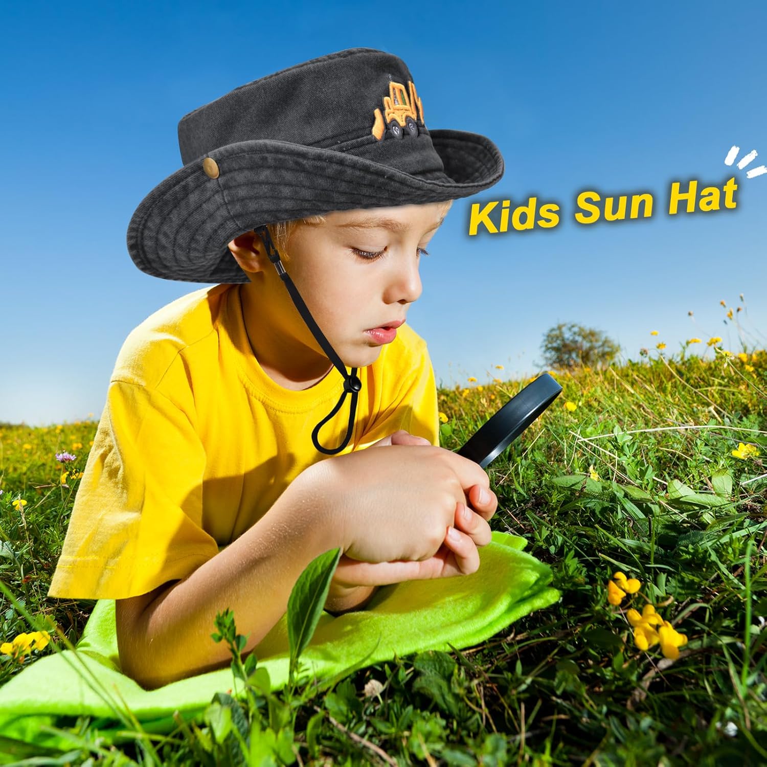 Kids Boys Girls Embroidered Baseball Caps Baby Sun hat Toddler Dinosaur Trucker Hats Summer Hats（3-8years - Image 3