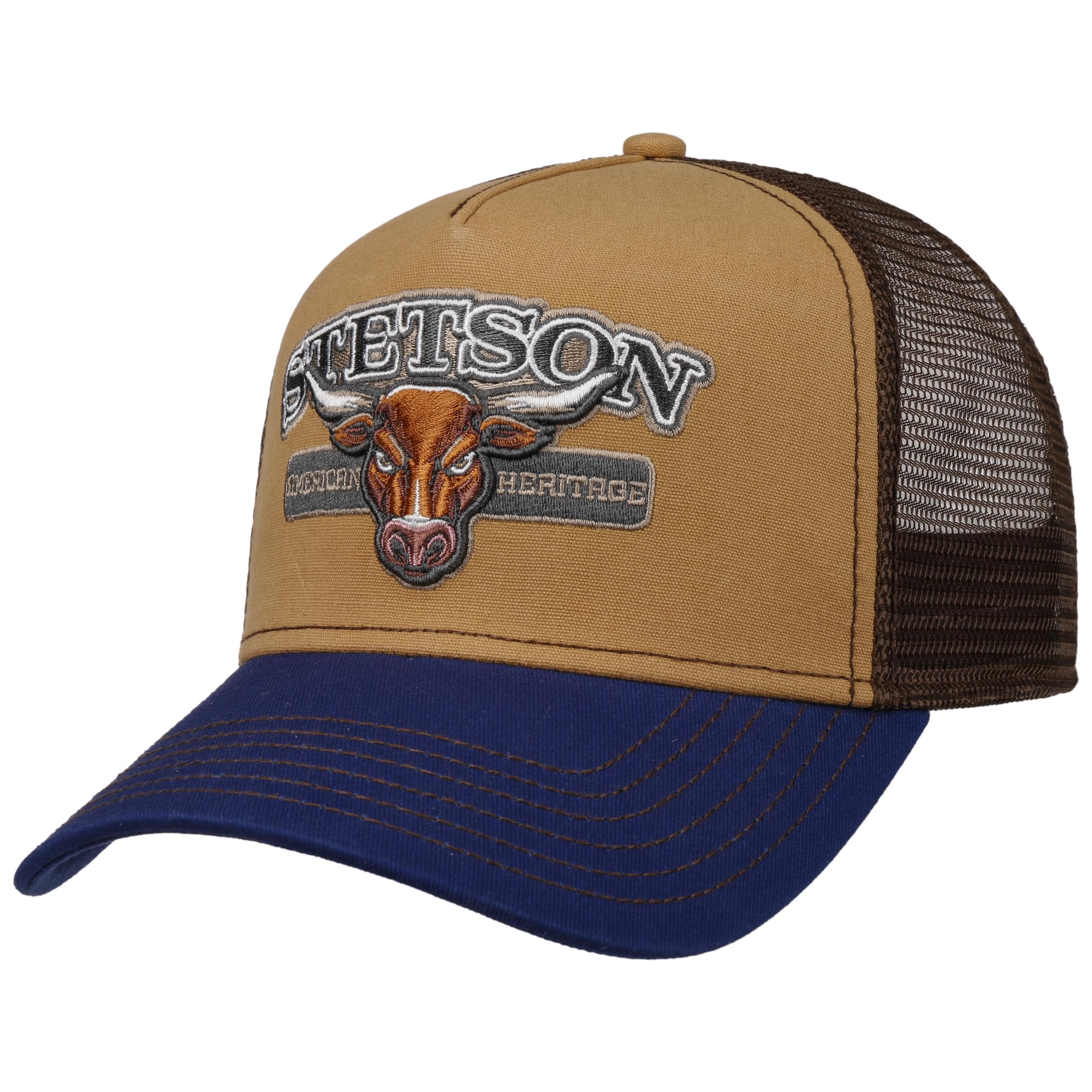 Stetson Brown New Pure Life Trucker Cap By